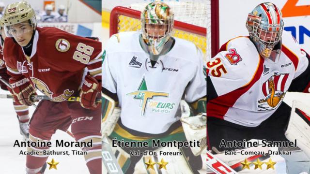 Photo hockey LHJMQ - Les trois étoiles de la semaine - LHJMQ - Ligue de Hockey Junior Majeur du Québec ARCHIVES