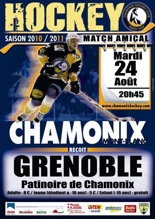 Photo hockey LM : Chamonix, match de préparation - Ligue Magnus : Chamonix  (Les Pionniers)