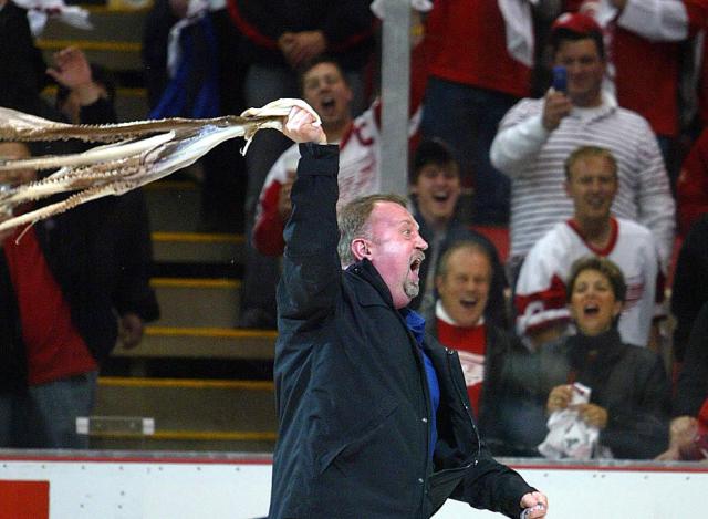 Photo hockey NHL : A Détroit, il y a la pieuvre - NHL : National Hockey League - AHL