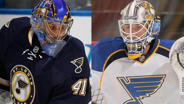 Photo hockey NHL : Halak blessé à l