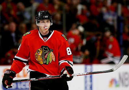 Photo hockey NHL : Patrick Kane blessé - NHL : National Hockey League - AHL