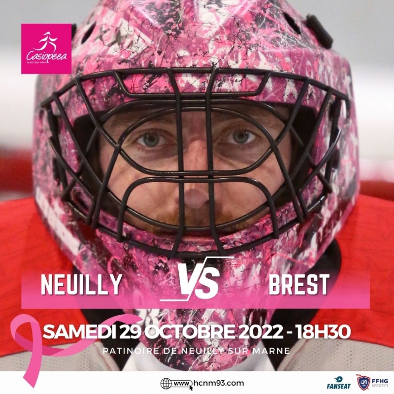 Photo hockey Octobre rose - les Bisons s