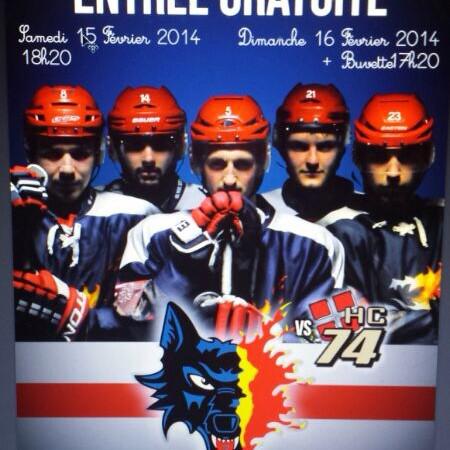Photo hockey Programme 1/2 finale U22 BDL-HC74 - Hockey Mineur : Grenoble  (Les Brûleurs de Loups)