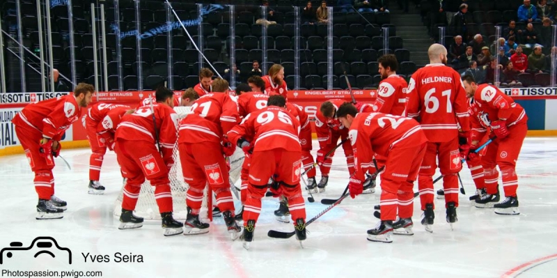 Photo hockey T. Bozon et F. Douay à Lausanne - Suisse - National League : Lausanne (Lausanne HC)