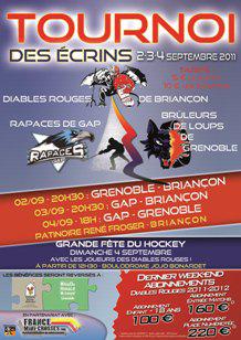 Photo hockey Tournoi des Ecrins : Briançon vainqueur - Ligue Magnus : Briançon  (Les Diables Rouges)