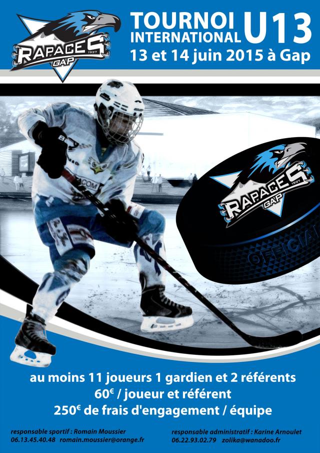 Photo hockey Tournoi international U13 à Gap - Hockey Mineur : Gap  (Les Rapaces)