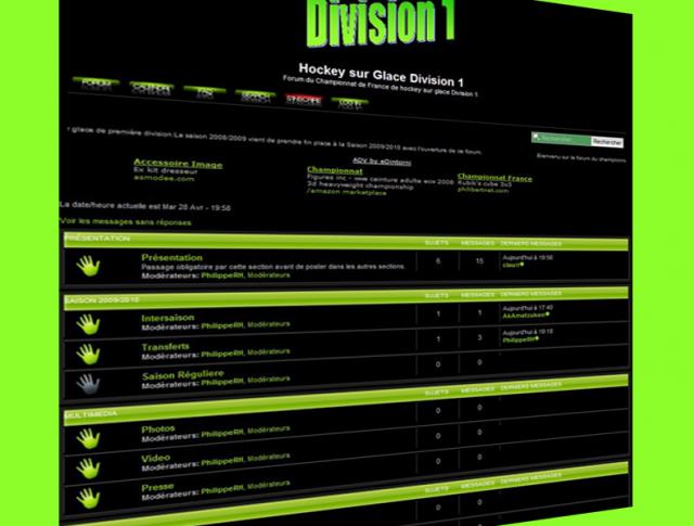 Photo hockey Un nouveau forum dédié à la D1 - Division 1