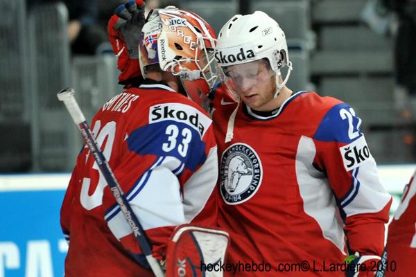 Photo hockey album Hockey Mondial 10 : Suède - Norvège