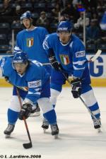 Photo hockey album Mondiaux : 3ème journée - Italie / Danemark