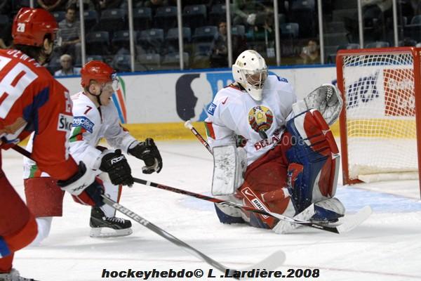 Photo hockey album Qualification  : J1 Russie / Biélorussie