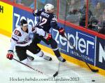Photo hockey match Lettonie - United States of America le 05/05/2013