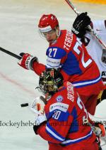 Photo hockey match Russia - Lettonie le 04/05/2013