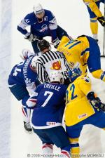 Photo hockey reportage CM09 Qualif J5 : La Suède d'un patin