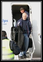 Photo hockey reportage Conti Cup : Arrivée des Foxes de Bolzano