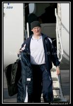 Photo hockey reportage Conti Cup : Arrivée des Foxes de Bolzano