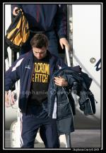 Photo hockey reportage Conti Cup : Arrivée des Foxes de Bolzano