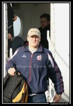 Photo hockey reportage Conti Cup : Arrivée des Foxes de Bolzano