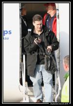 Photo hockey reportage Conti Cup : Arrivée des Foxes de Bolzano