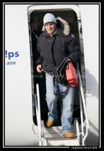 Photo hockey reportage Conti Cup : Arrivée des Foxes de Bolzano