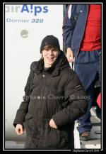 Photo hockey reportage Conti Cup : Arrivée des Foxes de Bolzano