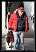 Photo hockey reportage Conti Cup : Arrivée des Foxes de Bolzano