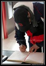 Photo hockey reportage Conti Cup : Arrivée des Foxes de Bolzano