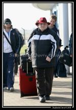 Photo hockey reportage Conti Cup : Arrivée des Foxes de Bolzano