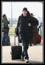 Photo hockey reportage Conti Cup : Arrivée des Foxes de Bolzano