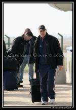 Photo hockey reportage Conti Cup : Arrivée des Foxes de Bolzano