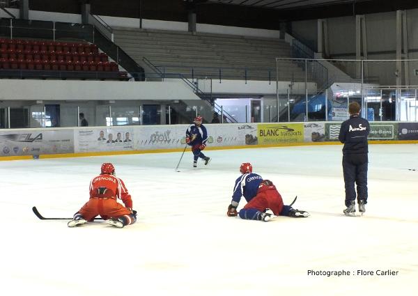 Photo hockey reportage Grenoble: Entrainement à Yverdon