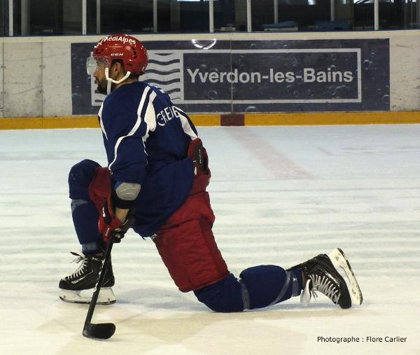 Photo hockey reportage Grenoble: Entrainement à Yverdon