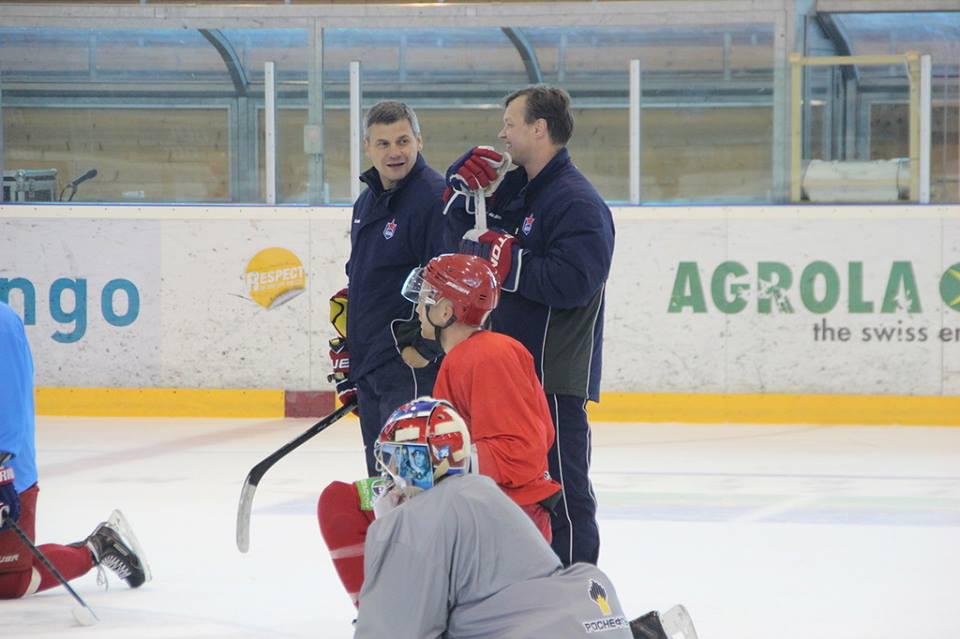 Photo hockey reportage L'entraînement suisse du CSKA