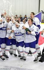 Photo hockey reportage Le sacre des françaises