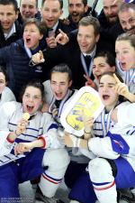 Photo hockey reportage Le sacre des françaises