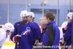 Photo hockey reportage les bleus s'échauffent!