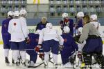 Photo hockey reportage les bleus s'échauffent!