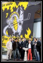 Photo hockey reportage Les Rouennais fêtent leurs héros